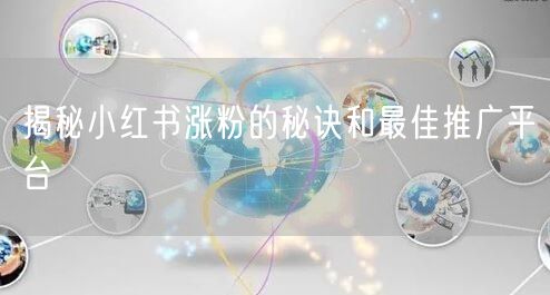 揭秘小红书涨粉的秘诀和最佳推广平台