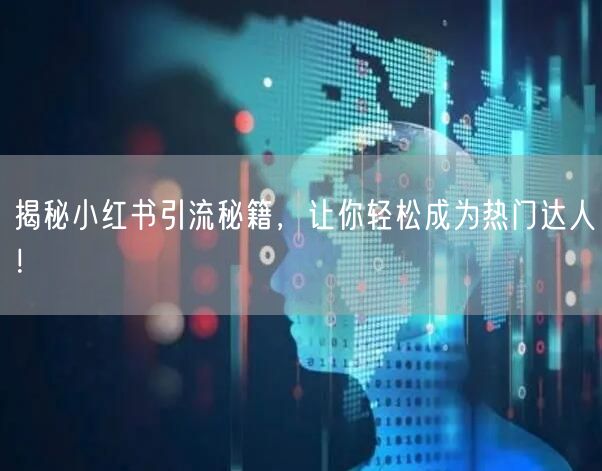 揭秘小红书引流秘籍，让你轻松成为热门达人！