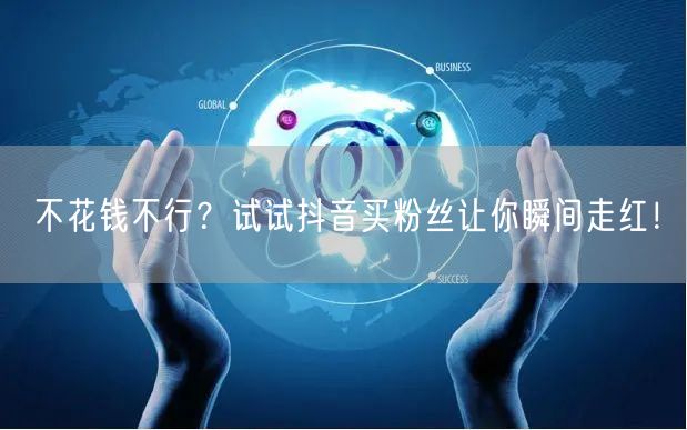 不花钱不行？试试抖音买粉丝让你瞬间走红！