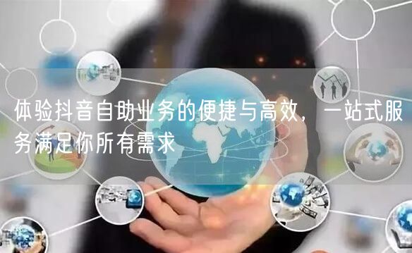 体验抖音自助业务的便捷与高效,一站式服务满足你所有需求