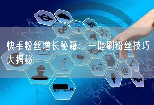快手粉丝增长秘籍:一键刷粉丝技巧大揭秘