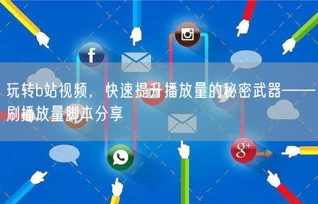 玩转b站视频,快速提升播放量的秘密武器——刷播放量脚本分享
