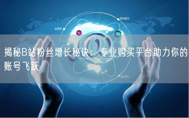 揭秘B站粉丝增长秘诀:专业购买平台助力你的账号飞跃