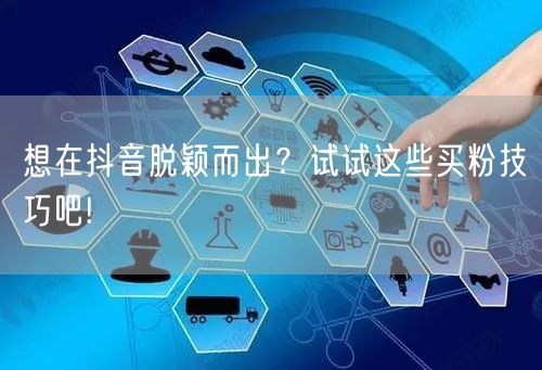 想在抖音脱颖而出?试试这些买粉技巧吧!