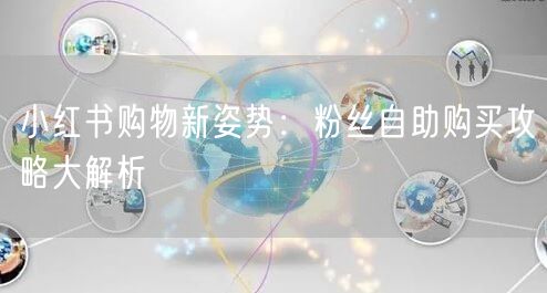 小红书购物新姿势:粉丝自助购买攻略大解析