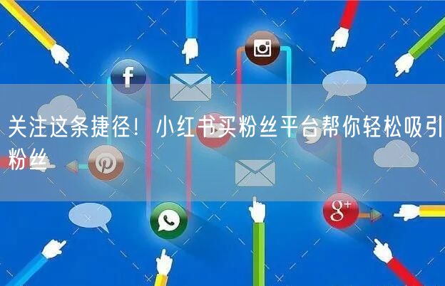 关注这条捷径!小红书买粉丝平台帮你轻松吸引粉丝