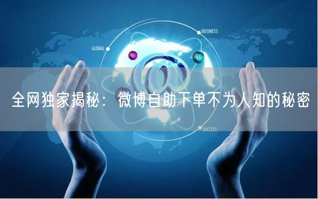 全网独家揭秘:微博自助下单不为人知的秘密