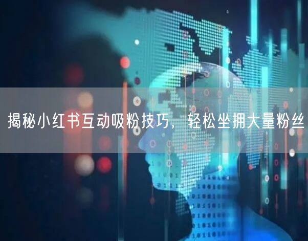 揭秘小红书互动吸粉技巧,轻松坐拥大量粉丝