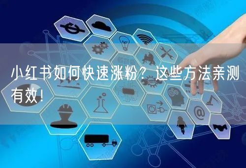 小红书如何快速涨粉？这些方法亲测有效！