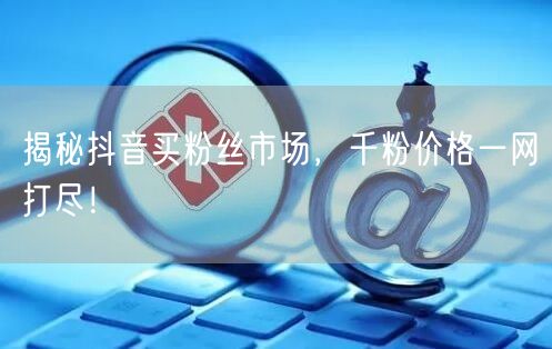 揭秘抖音买粉丝市场,千粉价格一网打尽!