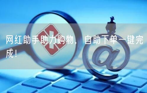 网红助手助力购物，自助下单一键完成！