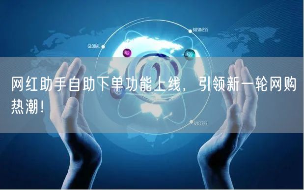 网红助手自助下单功能上线，引领新一轮网购热潮！