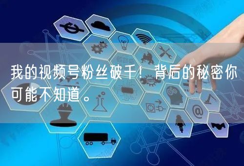 我的视频号粉丝破千!背后的秘密你可能不知道。