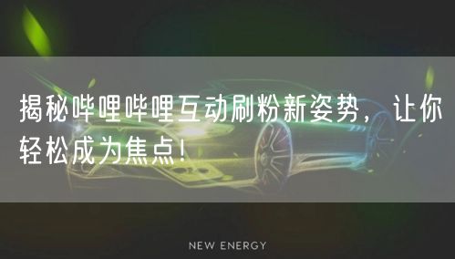揭秘哔哩哔哩互动刷粉新姿势,让你轻松成为焦点!