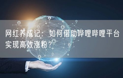 网红养成记：如何借助哔哩哔哩平台实现高效涨粉？