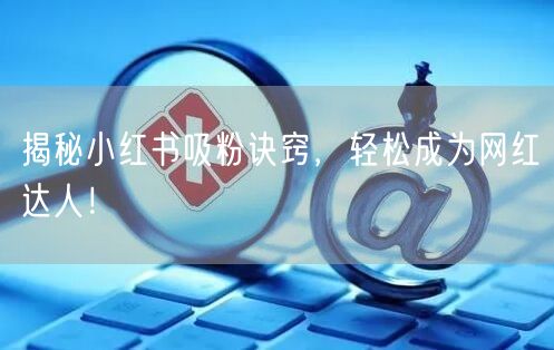 揭秘小红书吸粉诀窍，轻松成为网红达人！