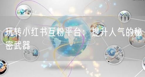 玩转小红书互粉平台:提升人气的秘密武器