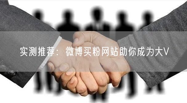 实测推荐:微博买粉网站助你成为大V