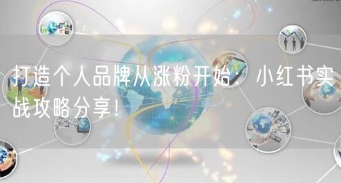 打造个人品牌从涨粉开始:小红书实战攻略分享!