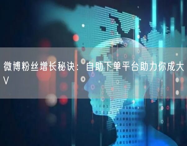 微博粉丝增长秘诀:自助下单平台助力你成大V