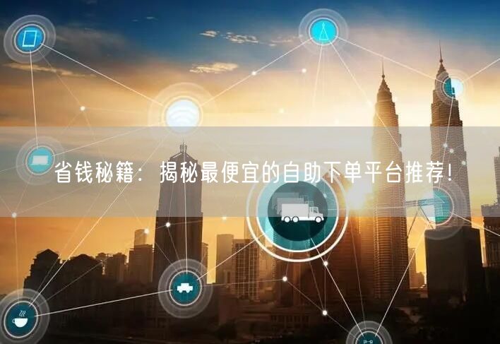 省钱秘籍：揭秘最便宜的自助下单平台推荐！