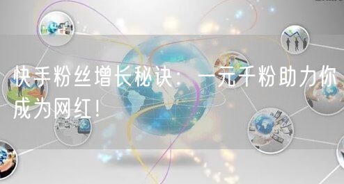 快手粉丝增长秘诀:一元千粉助力你成为网红!