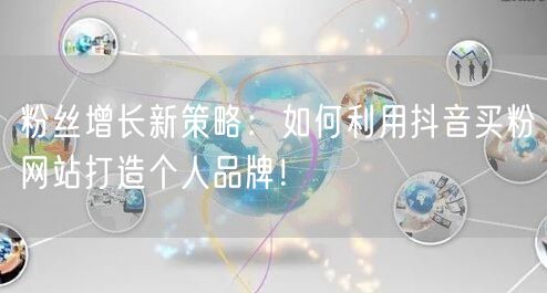 粉丝增长新策略:如何利用抖音买粉网站打造个人品牌!