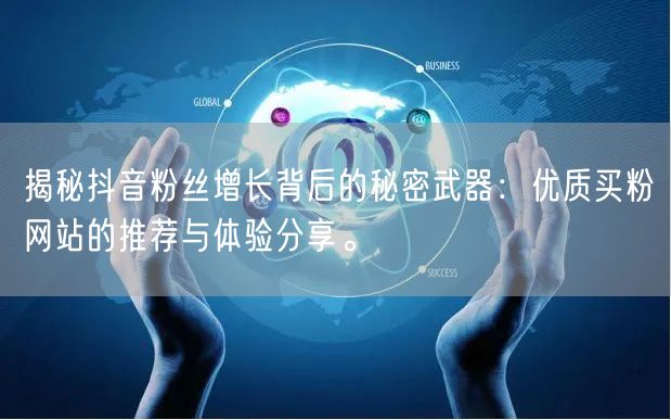 揭秘抖音粉丝增长背后的秘密武器:优质买粉网站的推荐与体验分享。