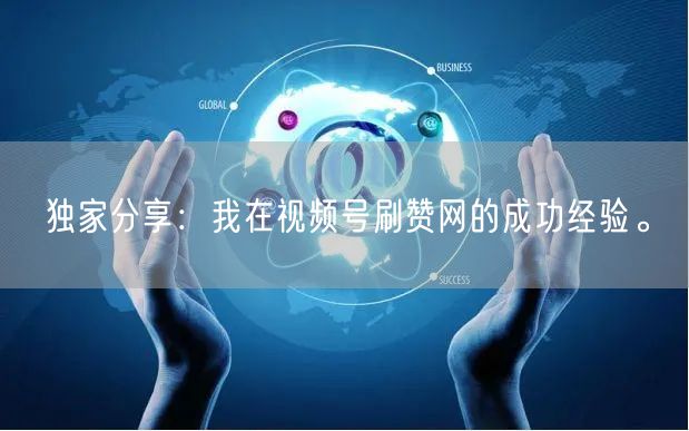 独家分享:我在视频号刷赞网的成功经验。