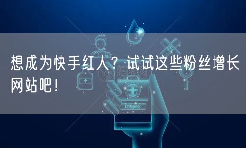 想成为快手红人?试试这些粉丝增长网站吧!
