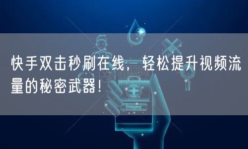 快手双击秒刷在线,轻松提升视频流量的秘密武器!