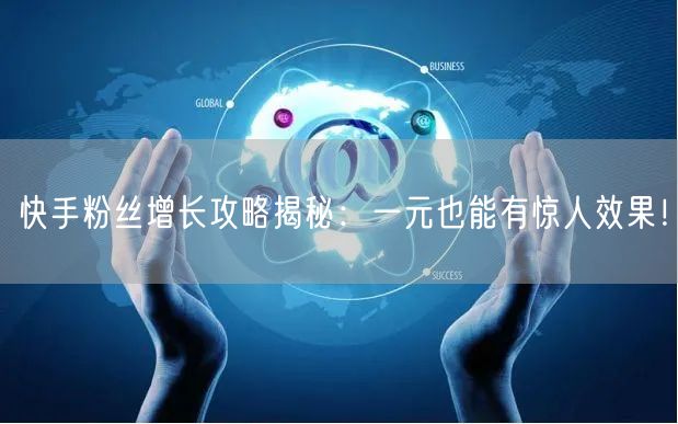 快手粉丝增长攻略揭秘：一元也能有惊人效果！