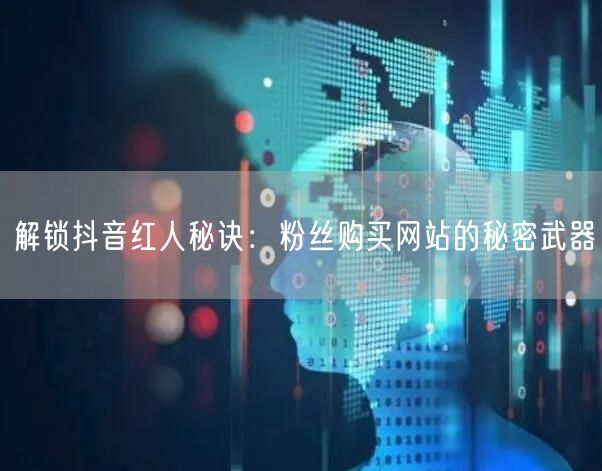 解锁抖音红人秘诀:粉丝购买网站的秘密武器