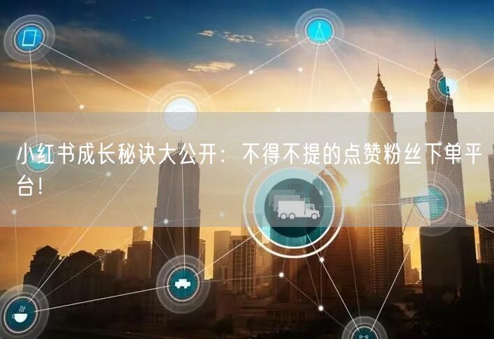 小红书成长秘诀大公开:不得不提的点赞粉丝下单平台!