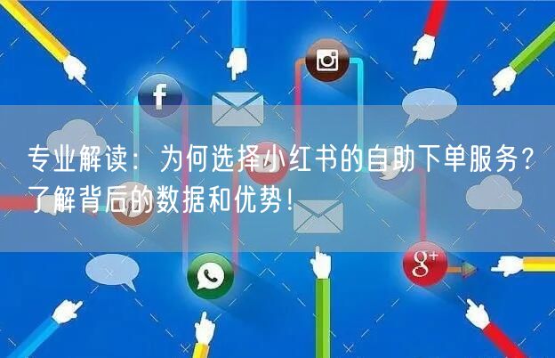 专业解读：为何选择小红书的自助下单服务？了解背后的数据和优势！
