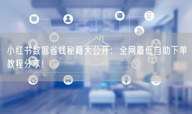 小红书数据省钱秘籍大公开:全网最低自助下单教程分享!