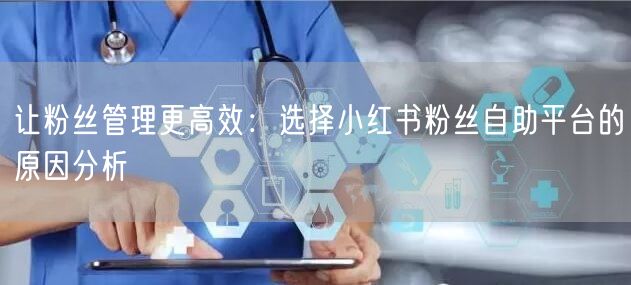 让粉丝管理更高效：选择小红书粉丝自助平台的原因分析