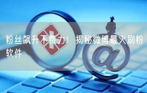 粉丝飙升不费力!揭秘微博最火刷粉软件