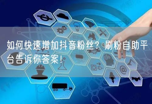如何快速增加抖音粉丝？刷粉自助平台告诉你答案！
