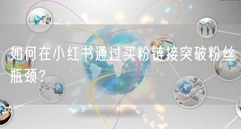 如何在小红书通过买粉链接突破粉丝瓶颈?