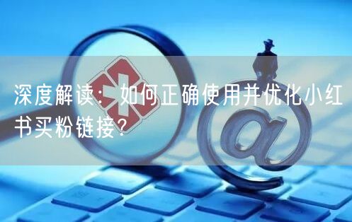 深度解读：如何正确使用并优化小红书买粉链接？