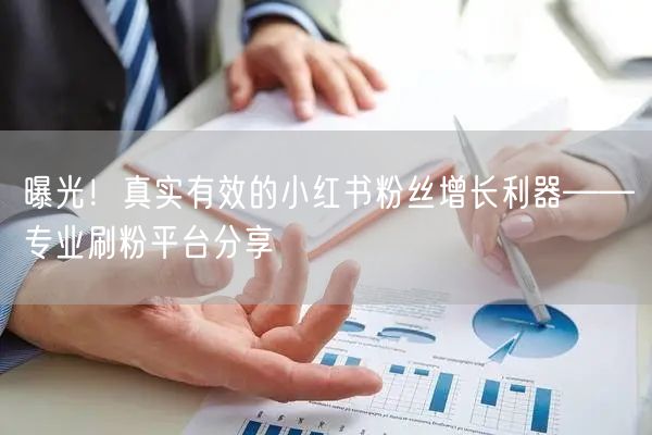 曝光!真实有效的小红书粉丝增长利器——专业刷粉平台分享