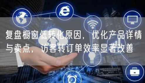 复盘橱窗低转化原因，优化产品详情与卖点，访客转订单效率显著改善