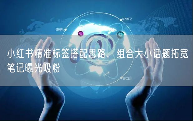 小红书精准标签搭配思路，组合大小话题拓宽笔记曝光吸粉