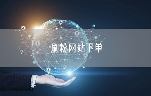 刷粉网站下单