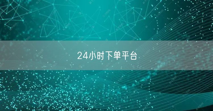 24小时下单平台
