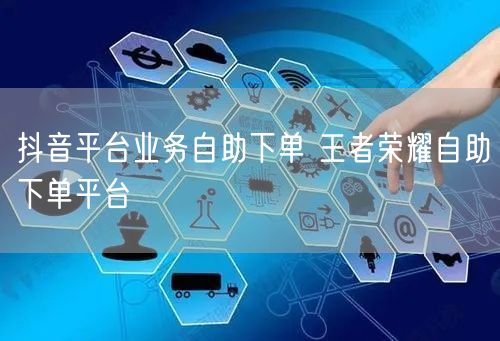 抖音平台业务自助下单 王者荣耀自助下单平台
