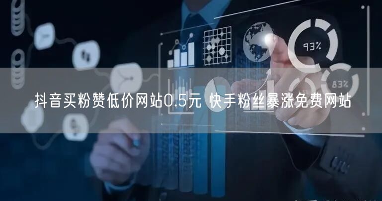 抖音买粉赞低价网站0.5元 快手粉丝暴涨免费网站