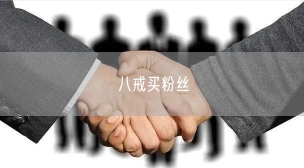 八戒买粉丝