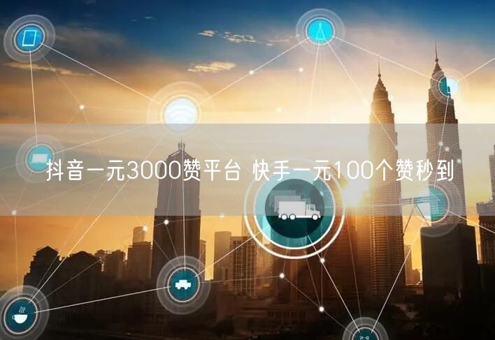 抖音一元3000赞平台 快手一元100个赞秒到